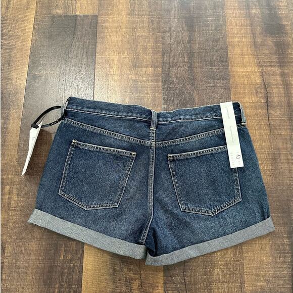 NWT Current Elliott The Boyfriend Rolled Denim Shorts Size 31 - Picture 4 of 11